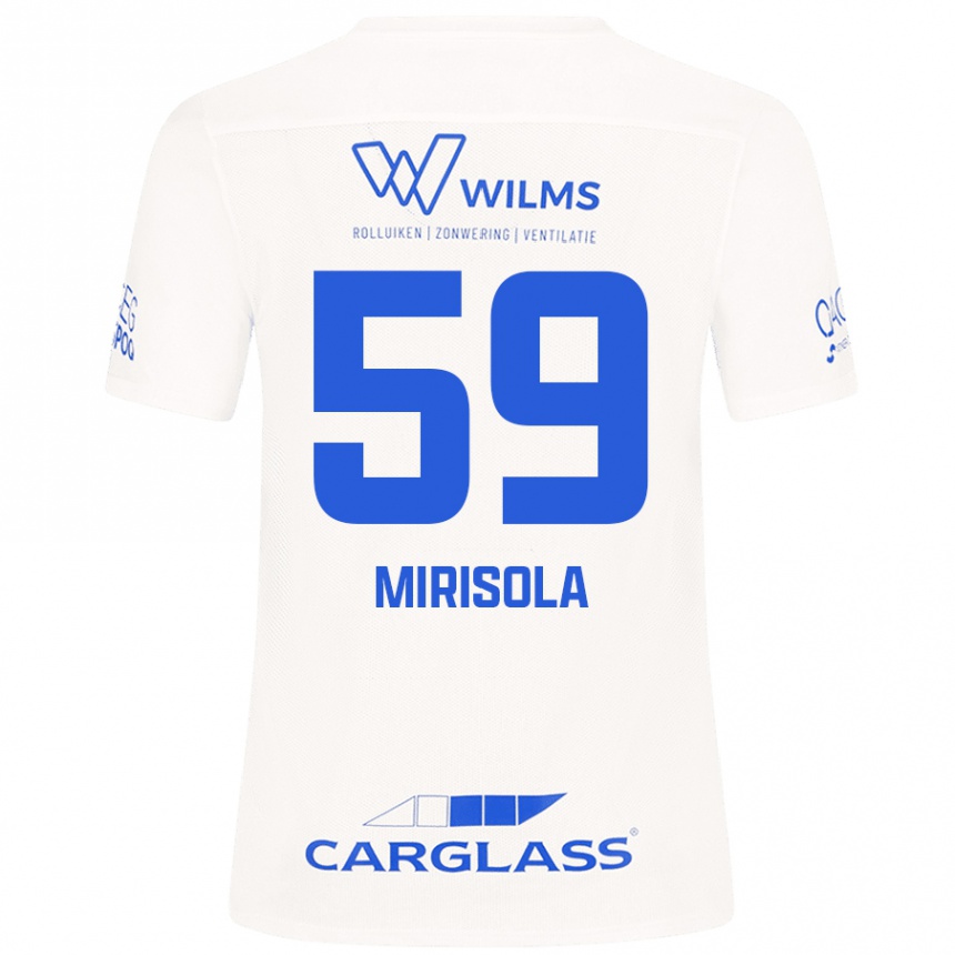 Kids Football Robin Mirisola #59 White Away Jersey 2024/25 T-Shirt Australia