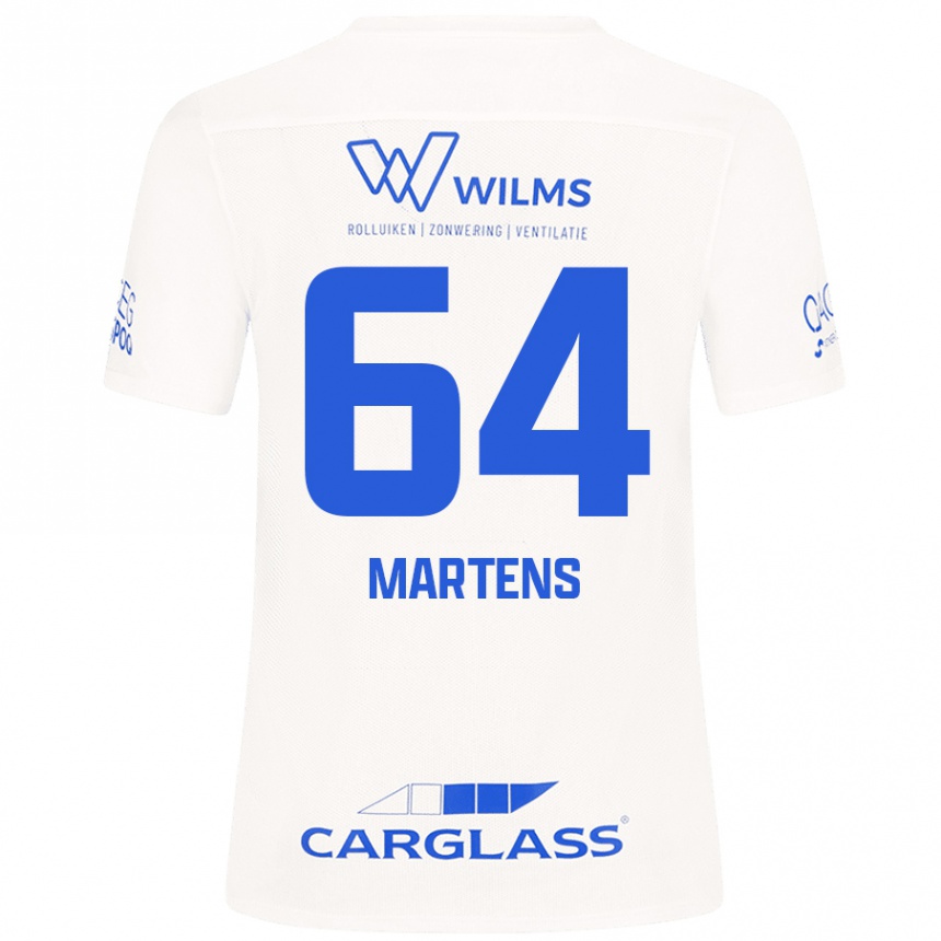 Kids Football Nolan Martens #64 White Away Jersey 2024/25 T-Shirt Australia