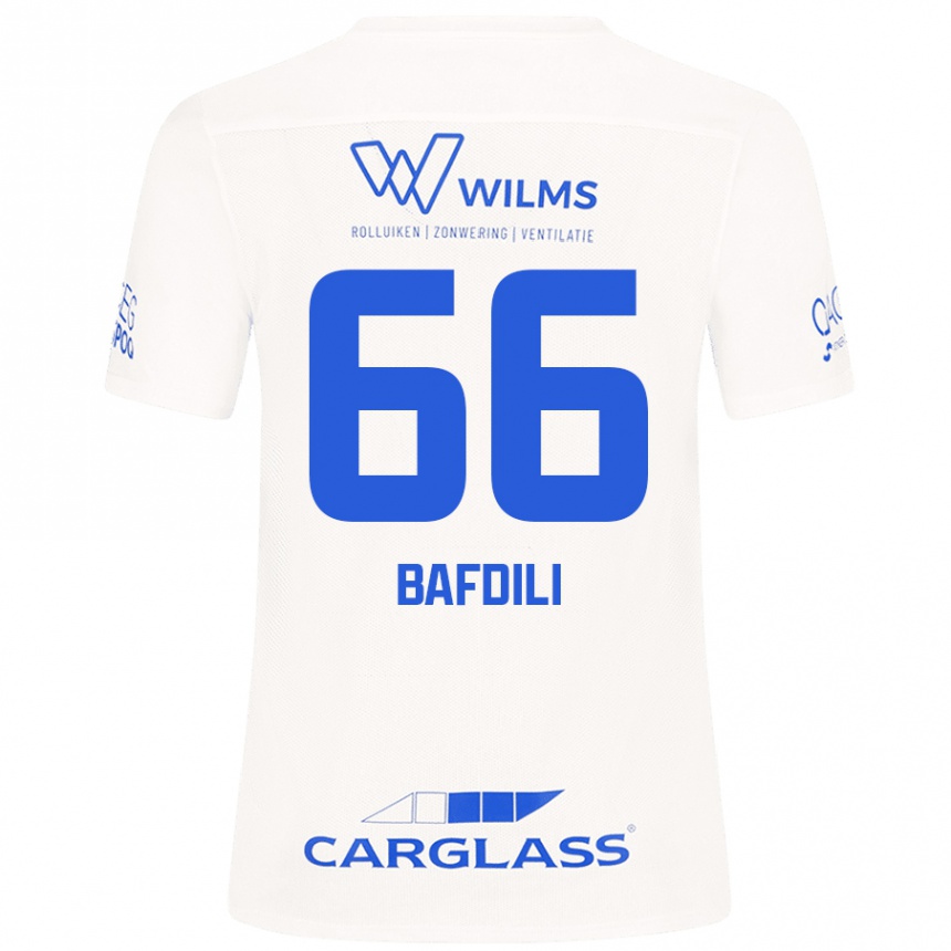 Kids Football Zaïd Bafdili #66 White Away Jersey 2024/25 T-Shirt Australia