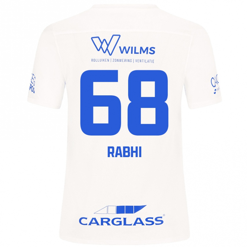 Kids Football Ayman Rabhi #68 White Away Jersey 2024/25 T-Shirt Australia