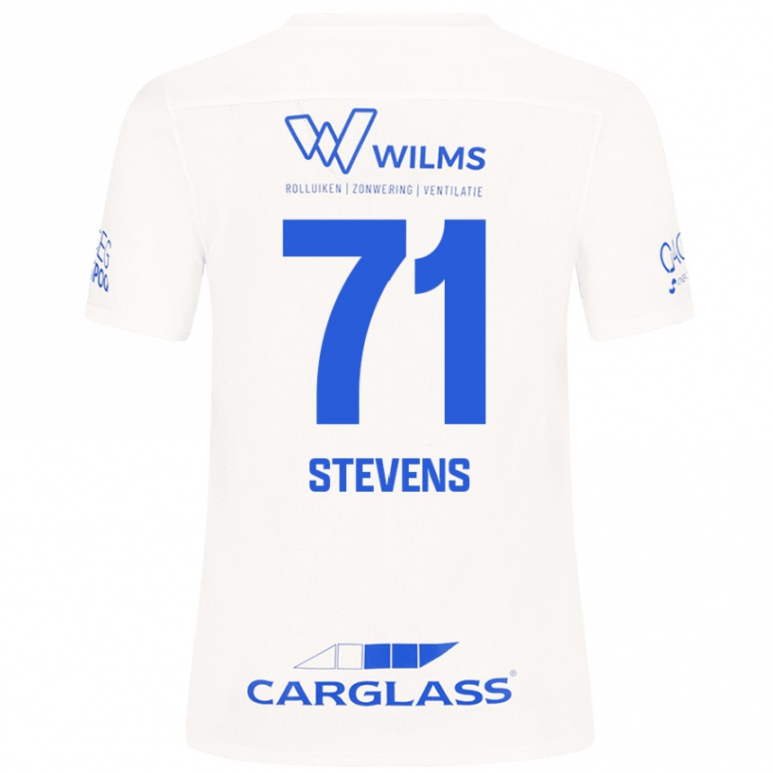 Kids Football Brent Stevens #71 White Away Jersey 2024/25 T-Shirt Australia