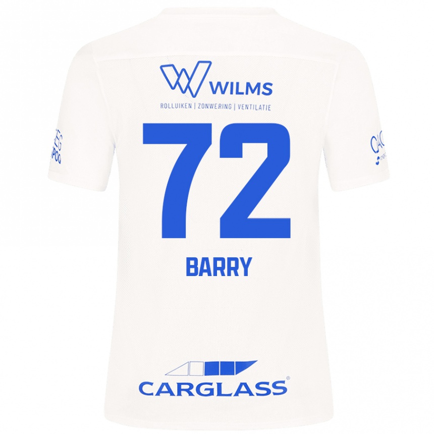 Kids Football Alpha Barry #72 White Away Jersey 2024/25 T-Shirt Australia