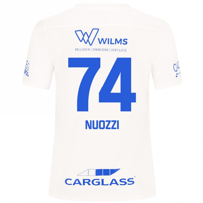 Kids Football Cédric Nuozzi #74 White Away Jersey 2024/25 T-Shirt Australia