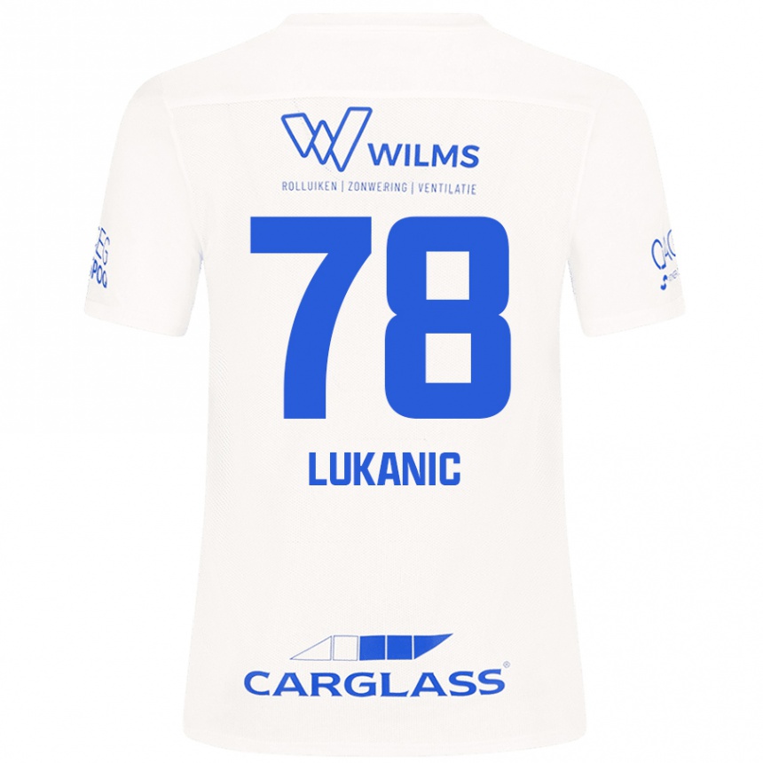 Kids Football Luka Lukanic #78 White Away Jersey 2024/25 T-Shirt Australia