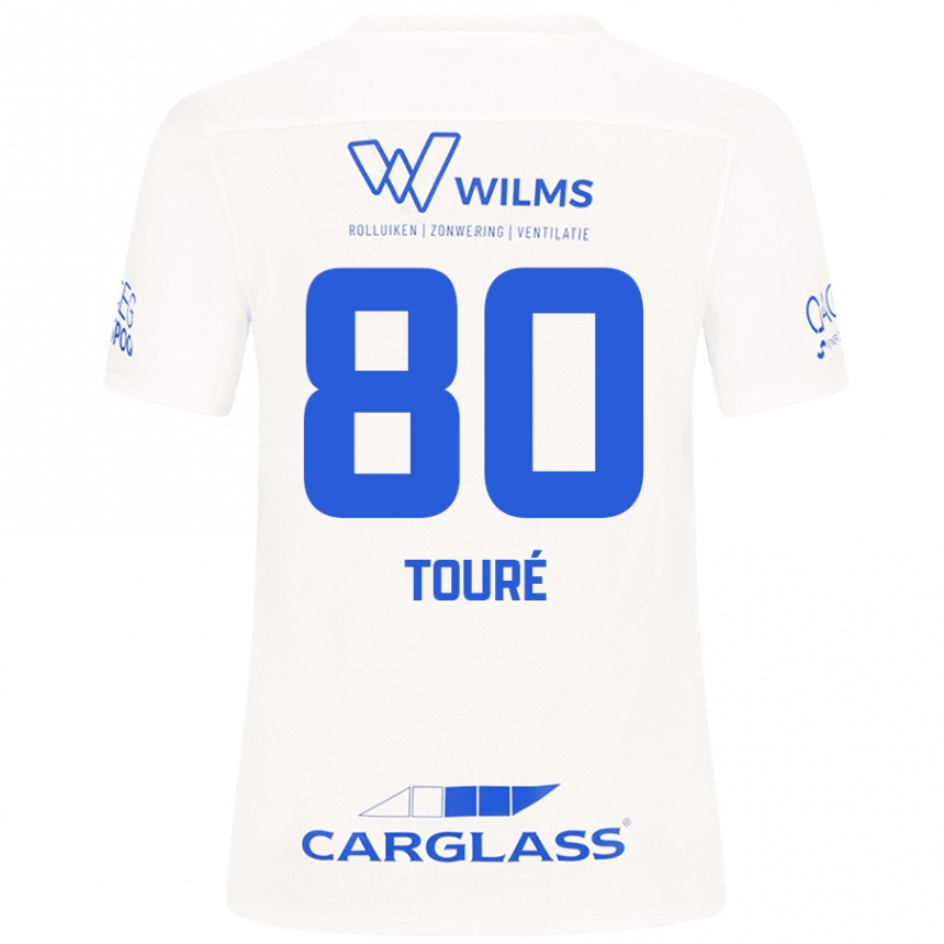 Kids Football Saïdou Touré #80 White Away Jersey 2024/25 T-Shirt Australia