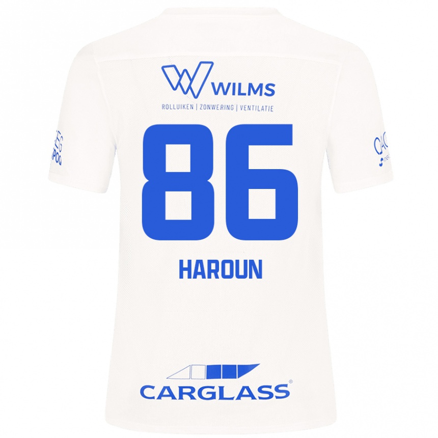 Kids Football Kenan Haroun #86 White Away Jersey 2024/25 T-Shirt Australia