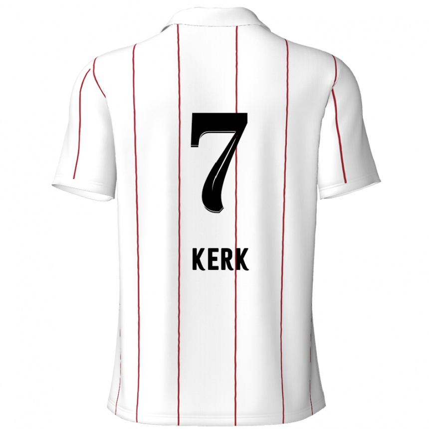 Kids Football Gyrano Kerk #7 White Black Away Jersey 2024/25 T-Shirt Australia