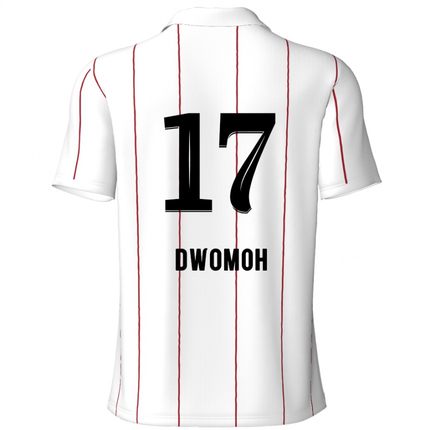 Kids Football Pierre Dwomoh #17 White Black Away Jersey 2024/25 T-Shirt Australia