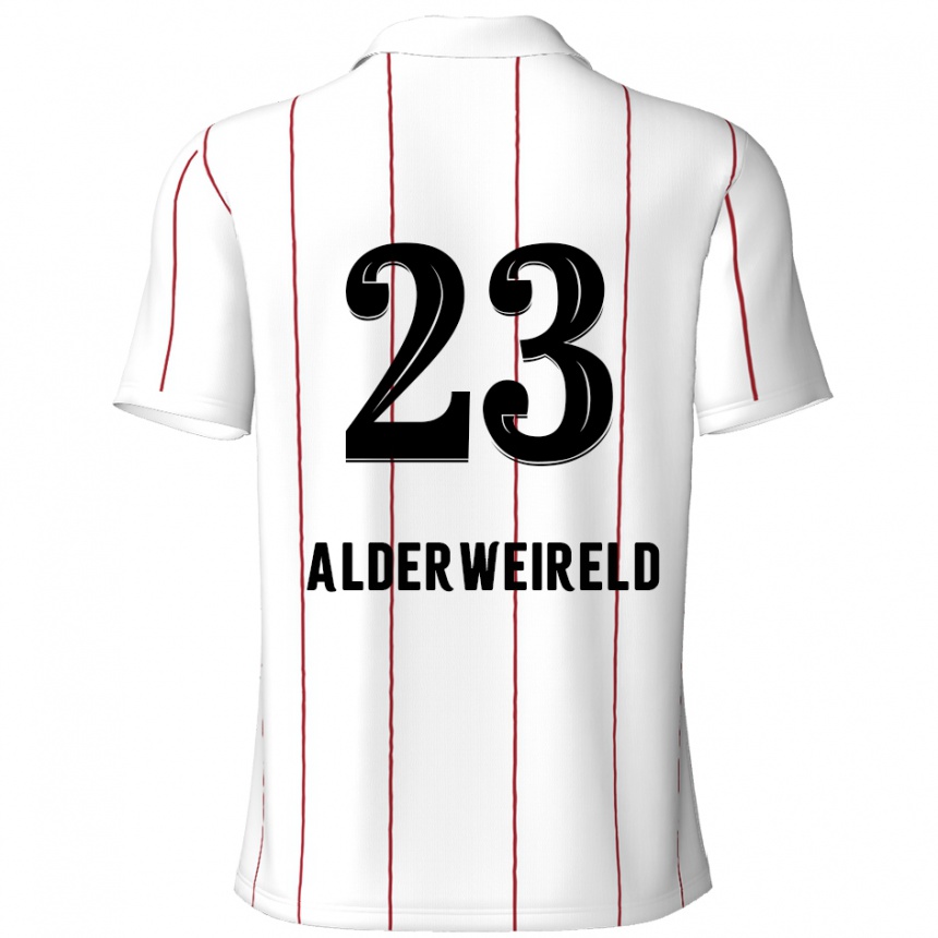 Kids Football Toby Alderweireld #23 White Black Away Jersey 2024/25 T-Shirt Australia