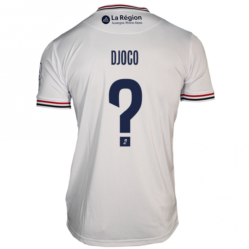 Kids Football Ouparine Djoco #0 White Away Jersey 2024/25 T-Shirt Australia