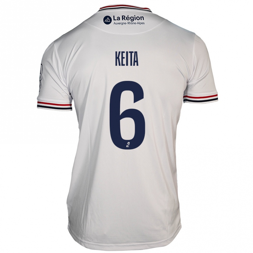 Kids Football Habib Keïta #6 White Away Jersey 2024/25 T-Shirt Australia