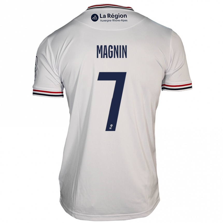 Kids Football Yohann Magnin #7 White Away Jersey 2024/25 T-Shirt Australia