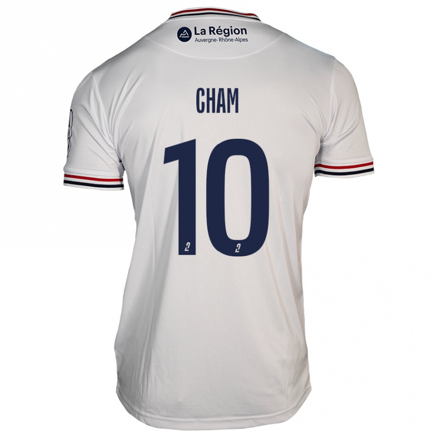 Kids Football Muhammed Cham #10 White Away Jersey 2024/25 T-Shirt Australia