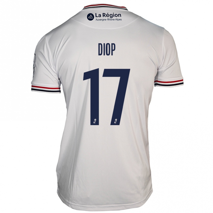 Kids Football Ousmane Diop #17 White Away Jersey 2024/25 T-Shirt Australia