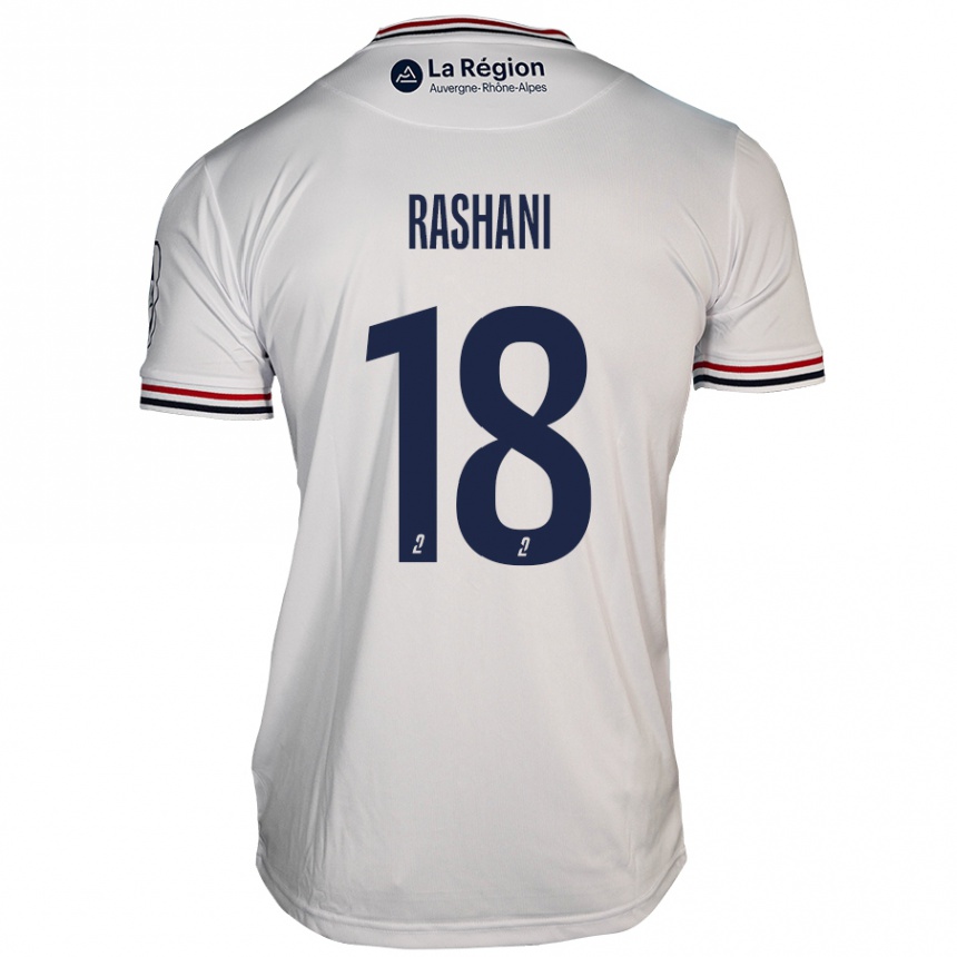 Kids Football Elbasan Rashani #18 White Away Jersey 2024/25 T-Shirt Australia