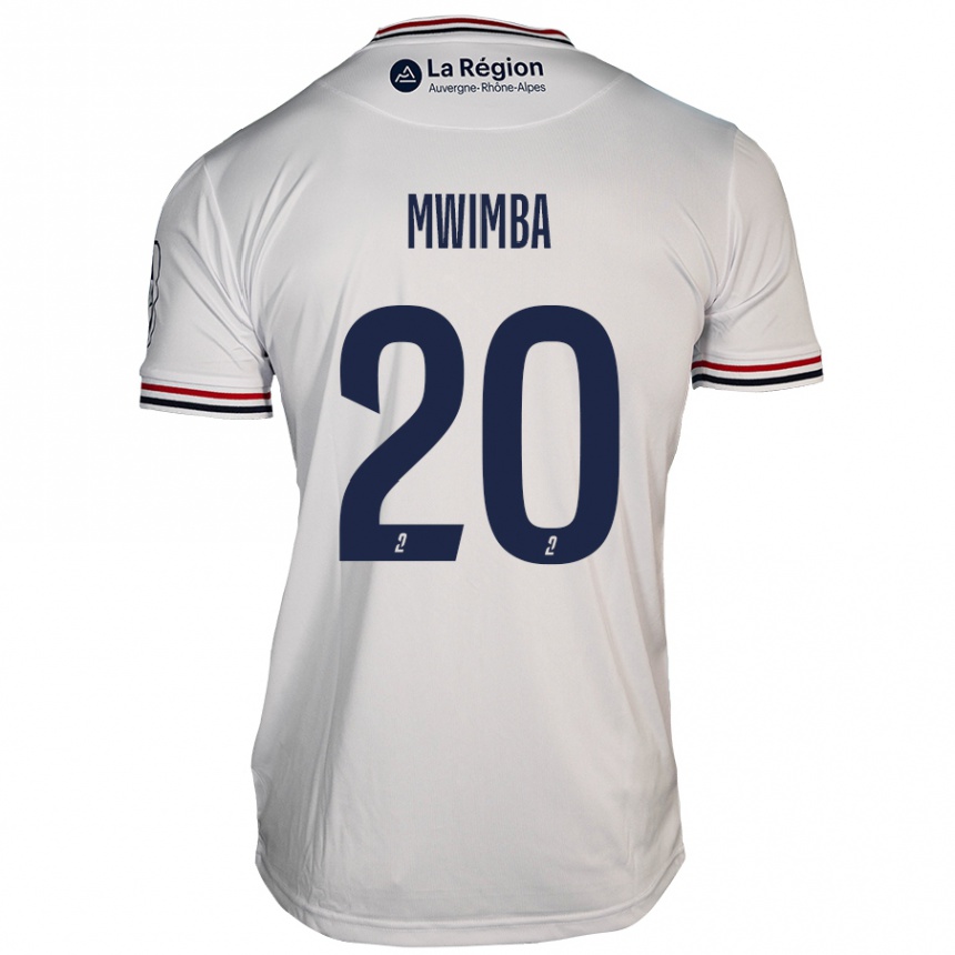 Kids Football Josué Mwimba Isala #20 White Away Jersey 2024/25 T-Shirt Australia