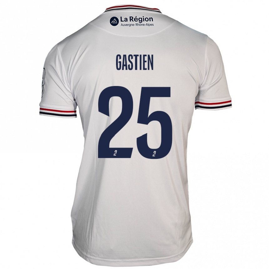 Kids Football Johan Gastien #25 White Away Jersey 2024/25 T-Shirt Australia