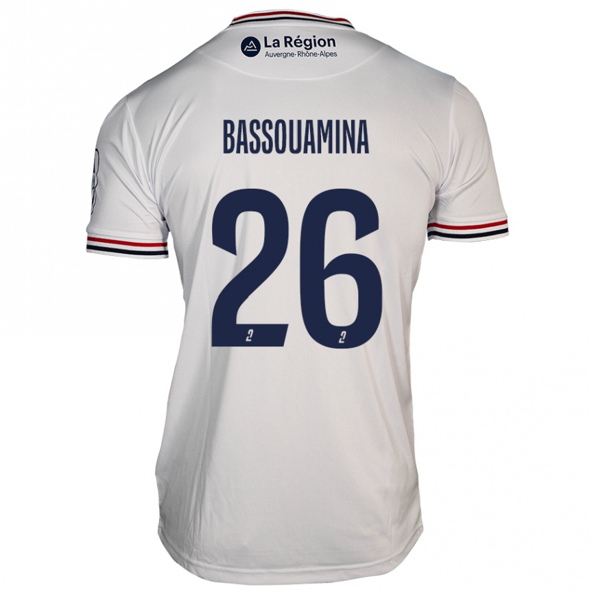 Kids Football Mons Bassouamina #26 White Away Jersey 2024/25 T-Shirt Australia