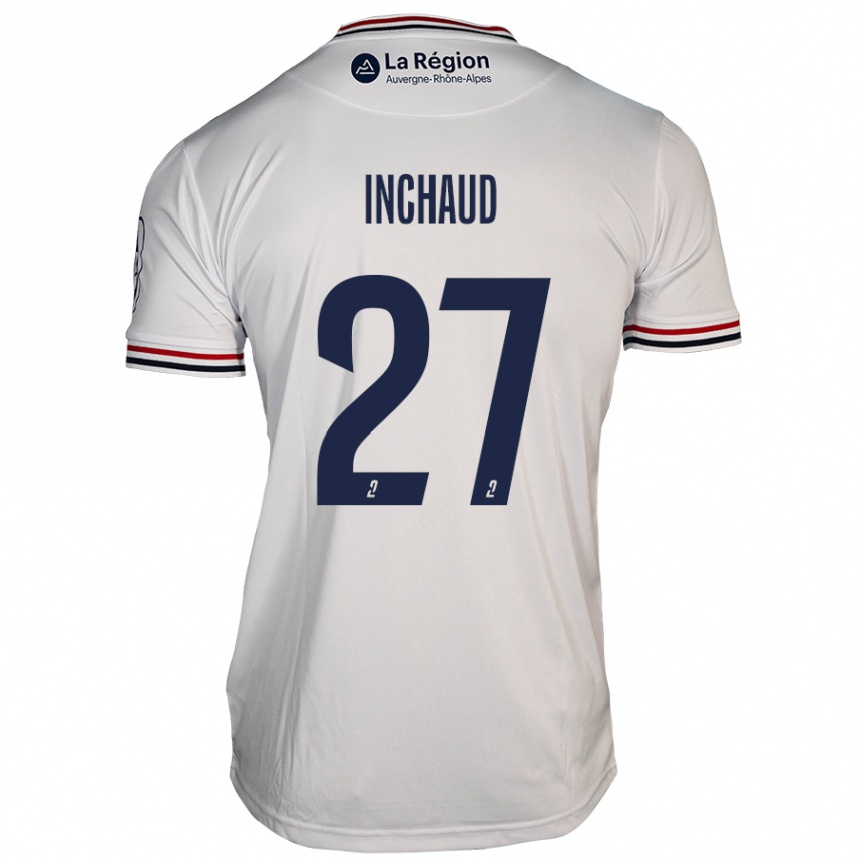 Kids Football Marks Inchaud #27 White Away Jersey 2024/25 T-Shirt Australia