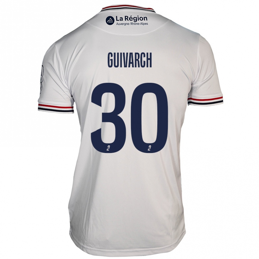 Kids Football Théo Guivarch #30 White Away Jersey 2024/25 T-Shirt Australia