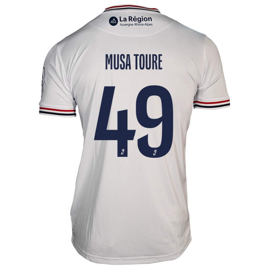 Kids Football Musa Toure #49 White Away Jersey 2024/25 T-Shirt Australia