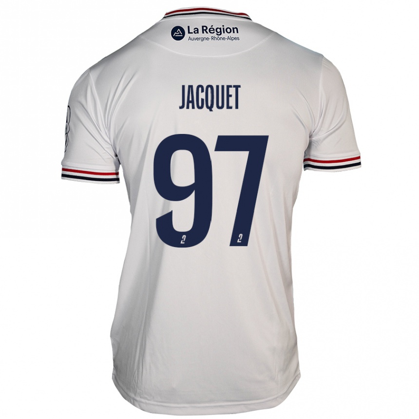 Kids Football Jérémy Jacquet #97 White Away Jersey 2024/25 T-Shirt Australia