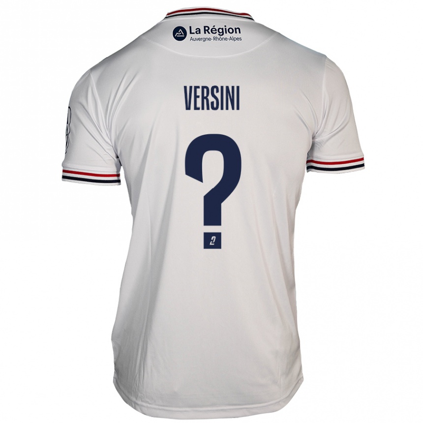 Kids Football Giovani Versini #0 White Away Jersey 2024/25 T-Shirt Australia