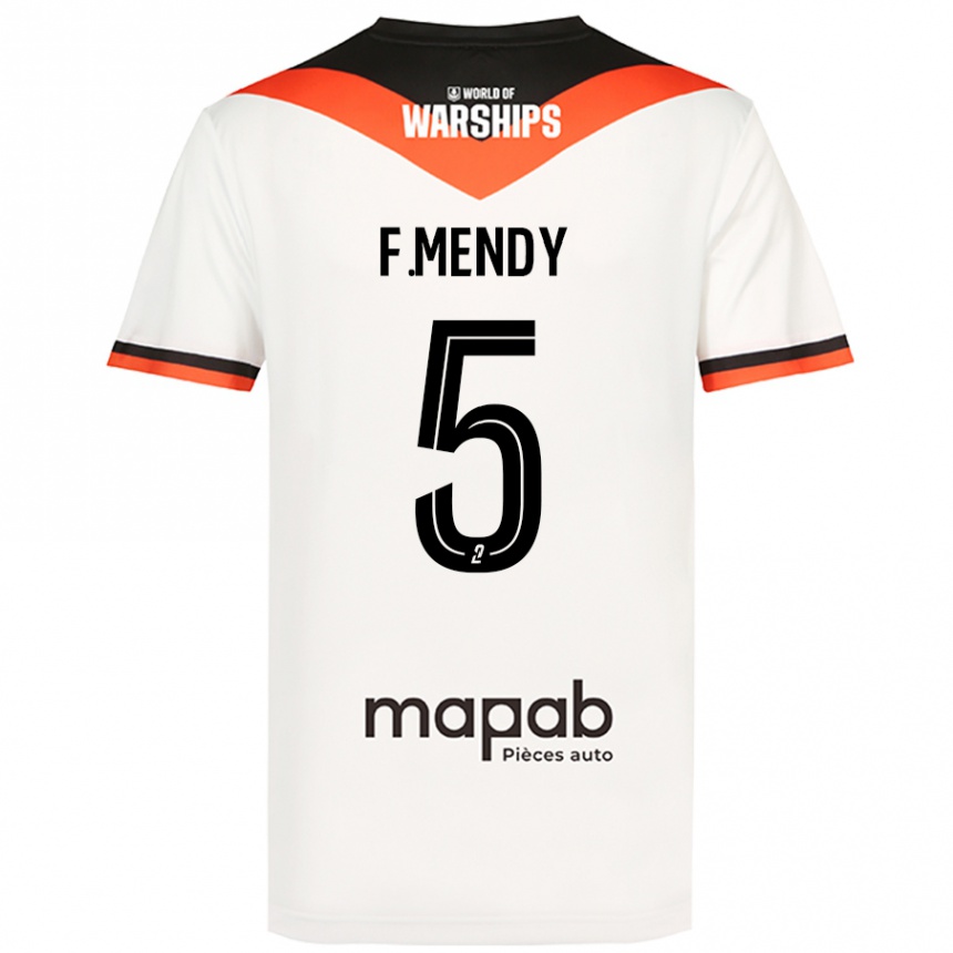 Kids Football Formose Mendy #5 White Away Jersey 2024/25 T-Shirt Australia