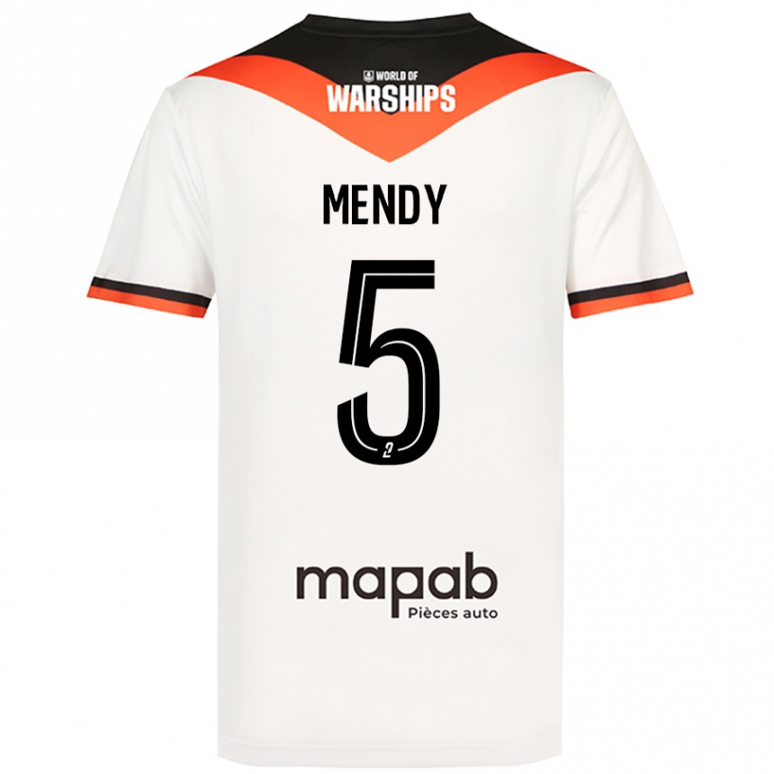 Kids Football Benjamin Mendy #5 White Away Jersey 2024/25 T-Shirt Australia