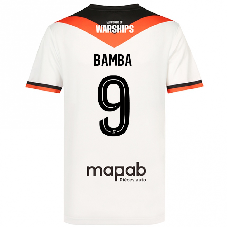 Kids Football Mohamed Bamba #9 White Away Jersey 2024/25 T-Shirt Australia