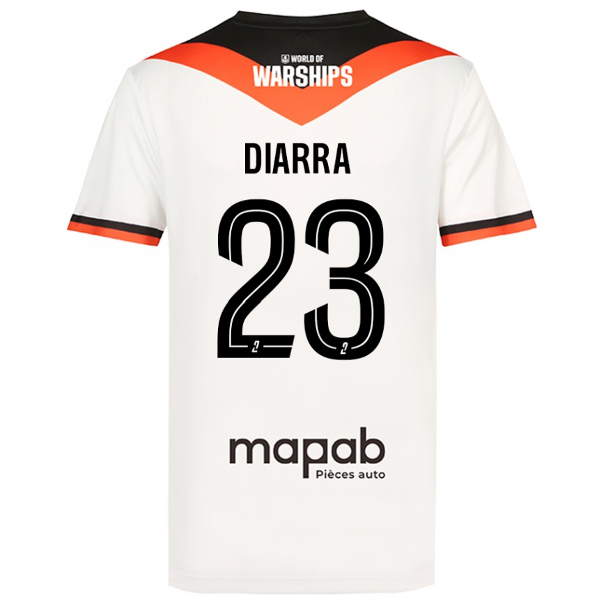 Kids Football Stéphane Diarra #23 White Away Jersey 2024/25 T-Shirt Australia