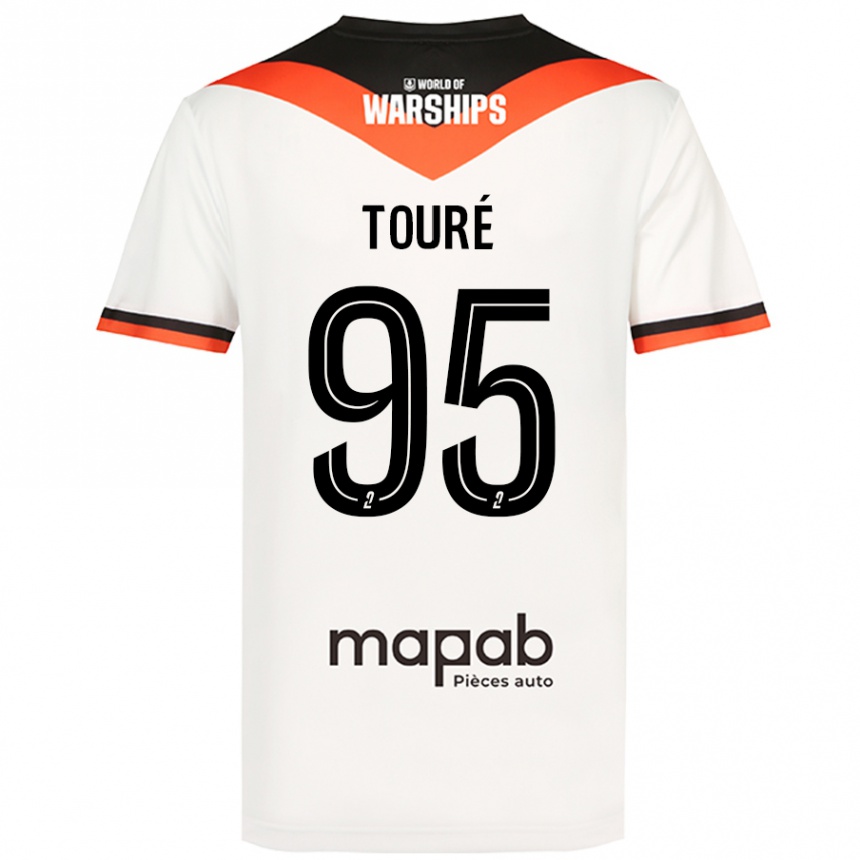 Kids Football Isaak Touré #95 White Away Jersey 2024/25 T-Shirt Australia