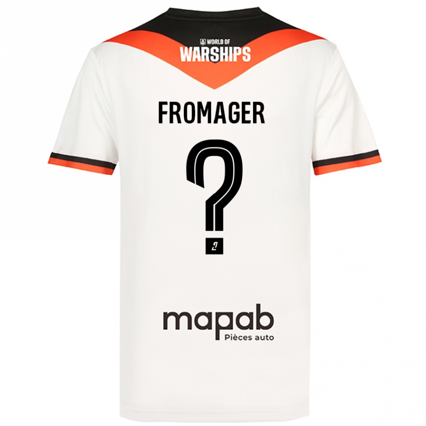 Kids Football Côme Fromager #0 White Away Jersey 2024/25 T-Shirt Australia