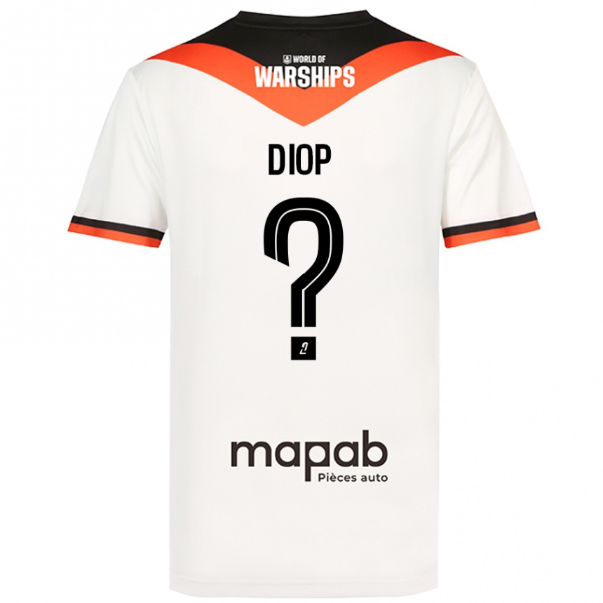 Kids Football Samba Diop #0 White Away Jersey 2024/25 T-Shirt Australia