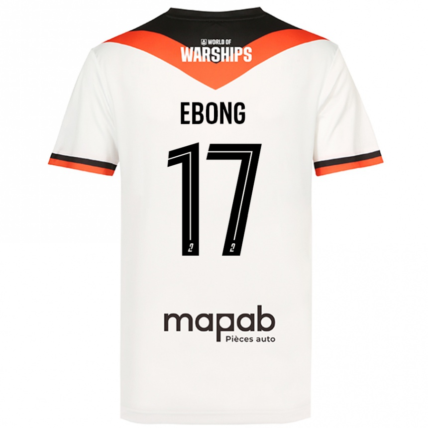 Kids Football Arthur Ebong #17 White Away Jersey 2024/25 T-Shirt Australia