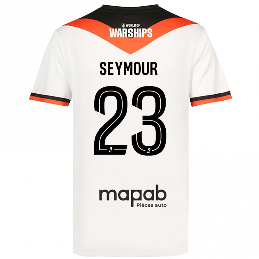 Kids Football Brice Seymour #23 White Away Jersey 2024/25 T-Shirt Australia