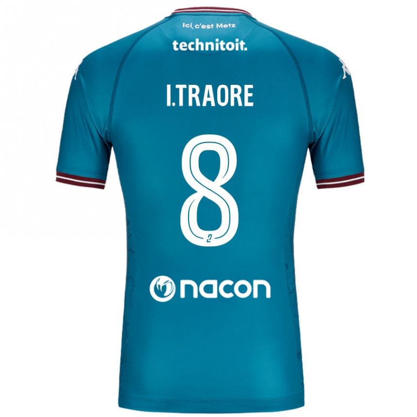 Kids Football Ismaël Traoré #8 Bleu Petrole Away Jersey 2024/25 T-Shirt Australia