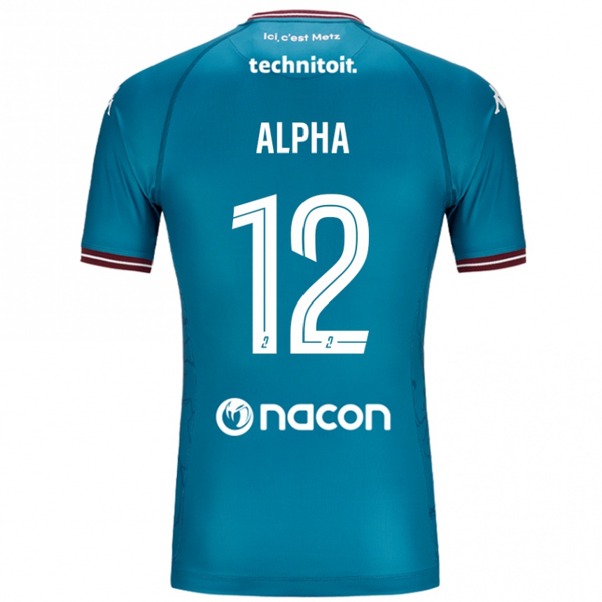 Kids Football Alpha Touré #12 Bleu Petrole Away Jersey 2024/25 T-Shirt Australia