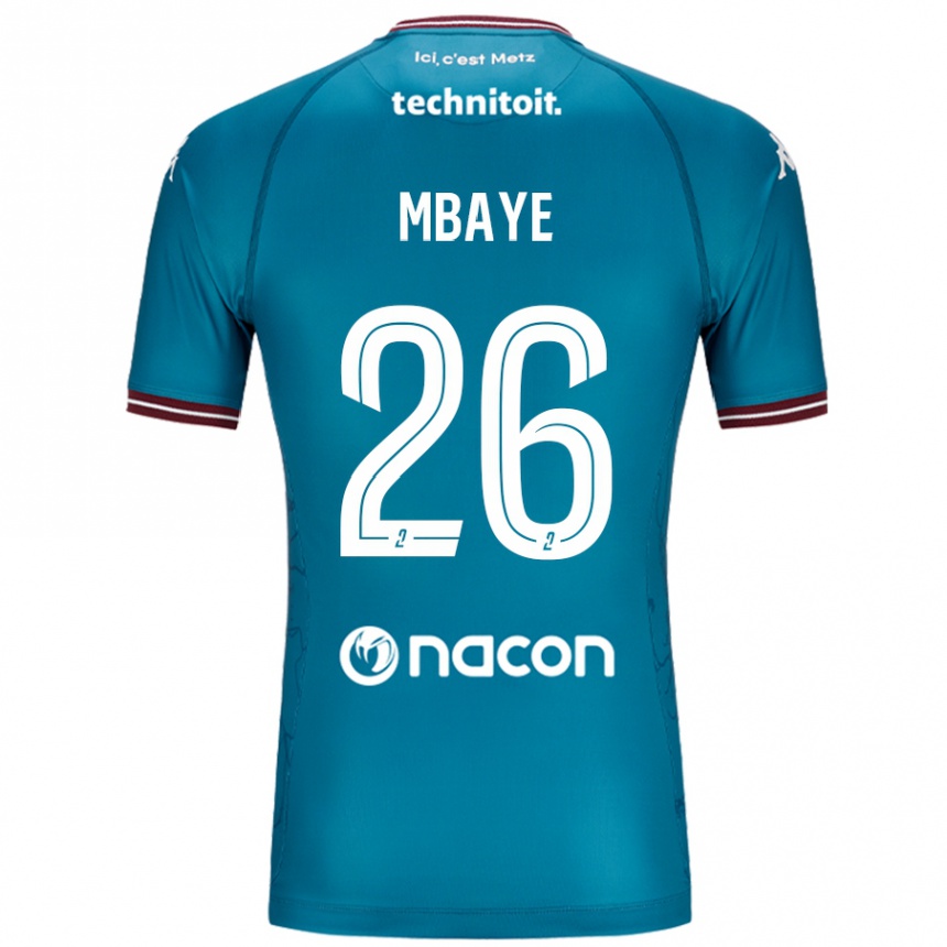 Kids Football Malick Mbaye #26 Bleu Petrole Away Jersey 2024/25 T-Shirt Australia