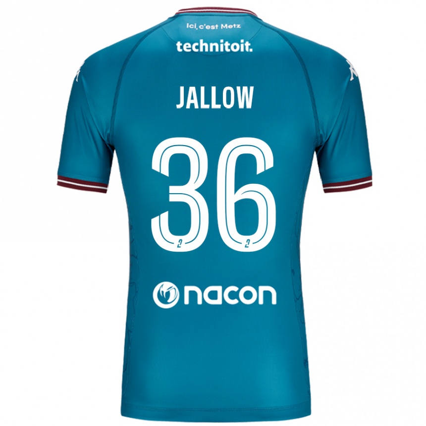 Kids Football Ablie Jallow #36 Bleu Petrole Away Jersey 2024/25 T-Shirt Australia