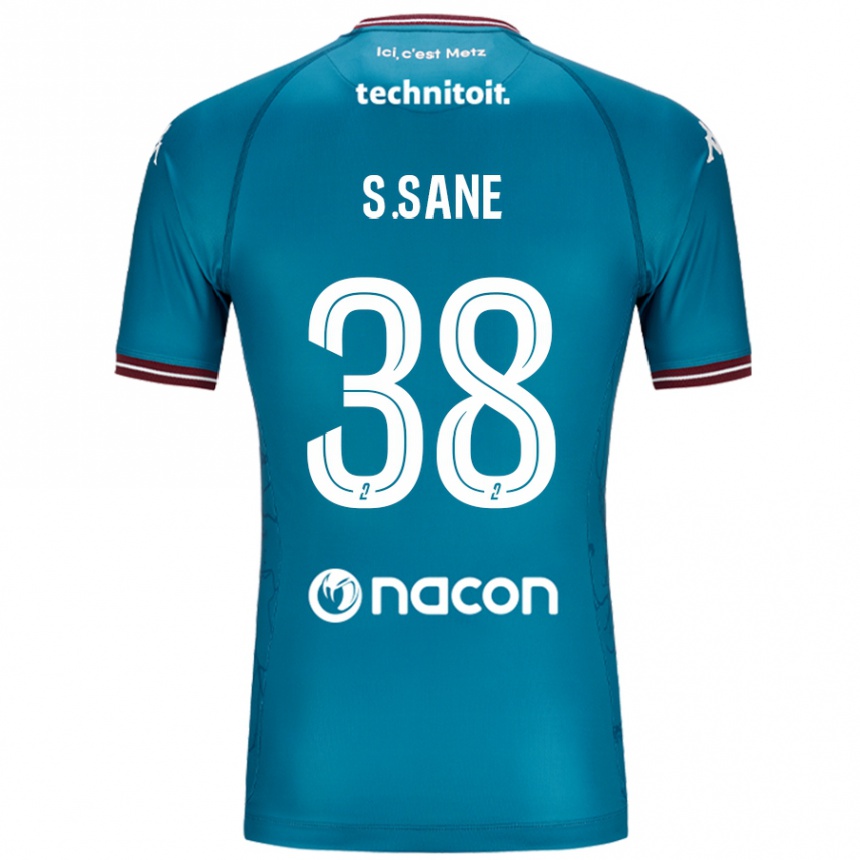 Kids Football Sadibou Sané #38 Bleu Petrole Away Jersey 2024/25 T-Shirt Australia