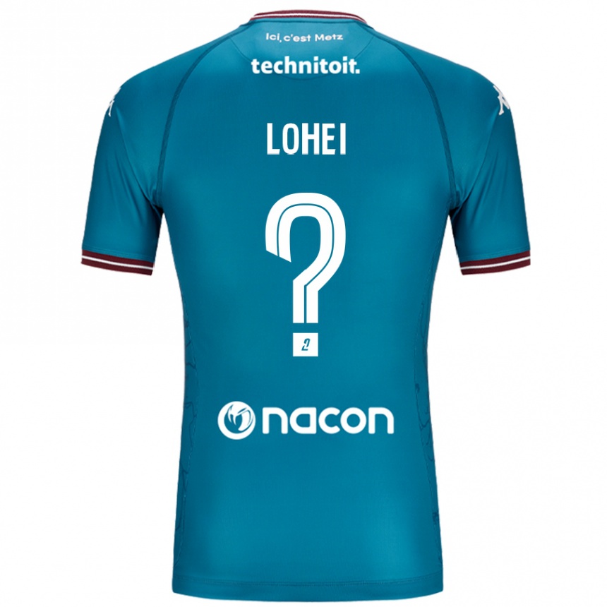 Kids Football Fabio Lohei #0 Bleu Petrole Away Jersey 2024/25 T-Shirt Australia