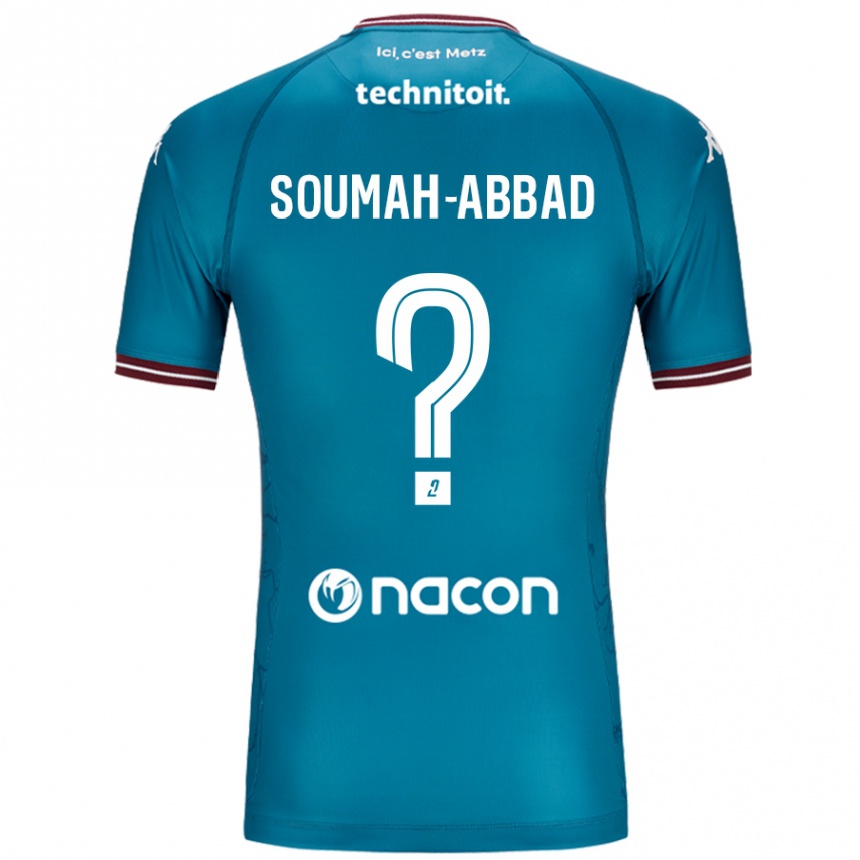 Kids Football Édouard Soumah-Abbad #0 Bleu Petrole Away Jersey 2024/25 T-Shirt Australia