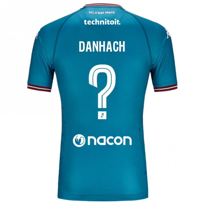 Kids Football Djebril Danhach #0 Bleu Petrole Away Jersey 2024/25 T-Shirt Australia