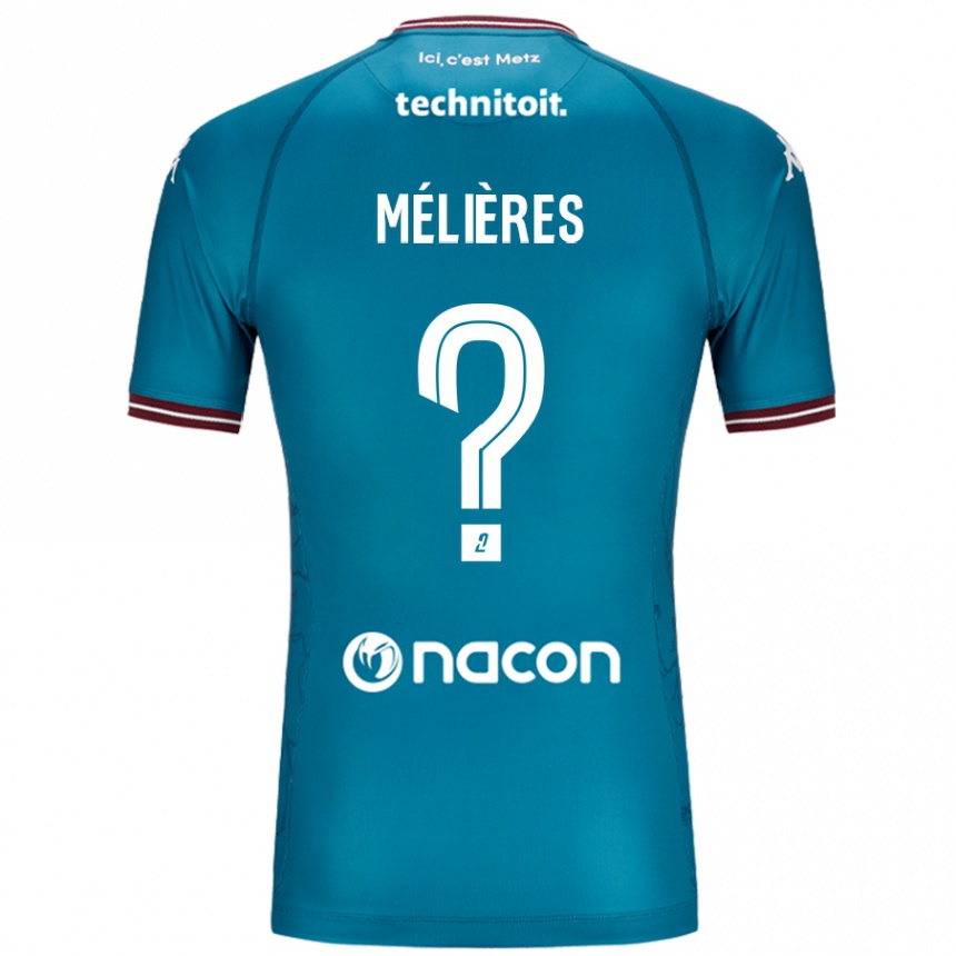 Kids Football Cléo Mélières #0 Bleu Petrole Away Jersey 2024/25 T-Shirt Australia