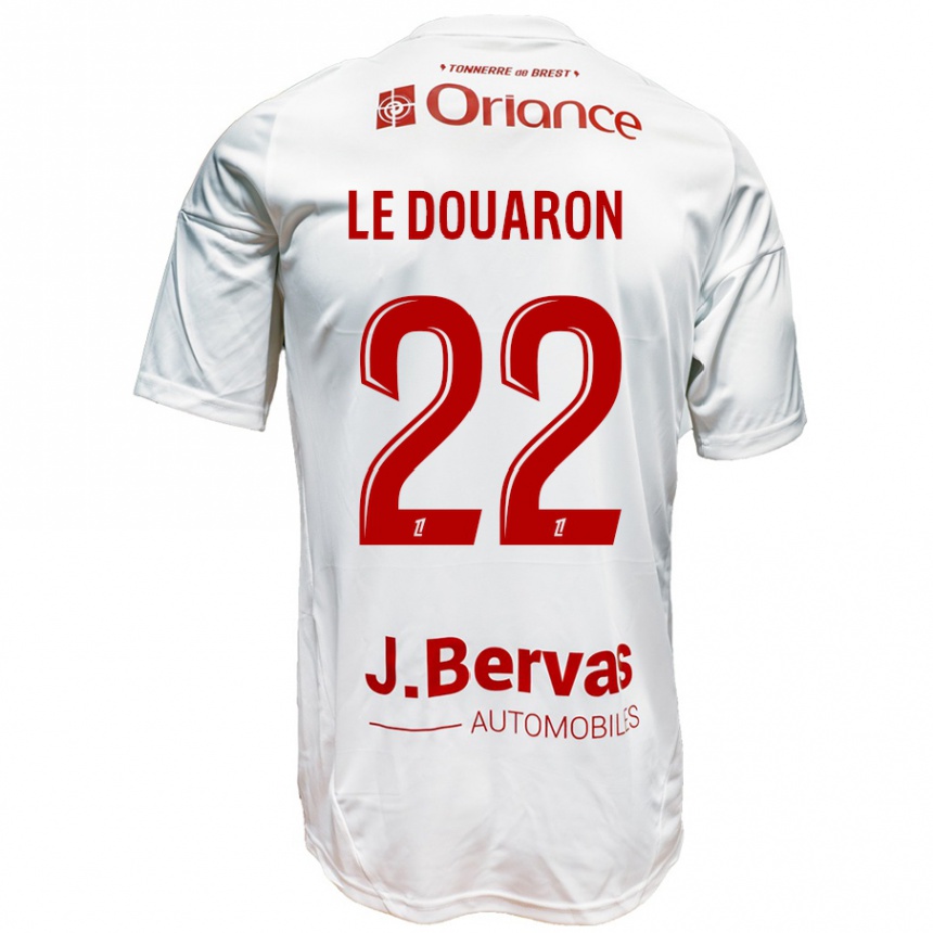 Kids Football Jérémy Le Douaron #22 White Red Away Jersey 2024/25 T-Shirt Australia