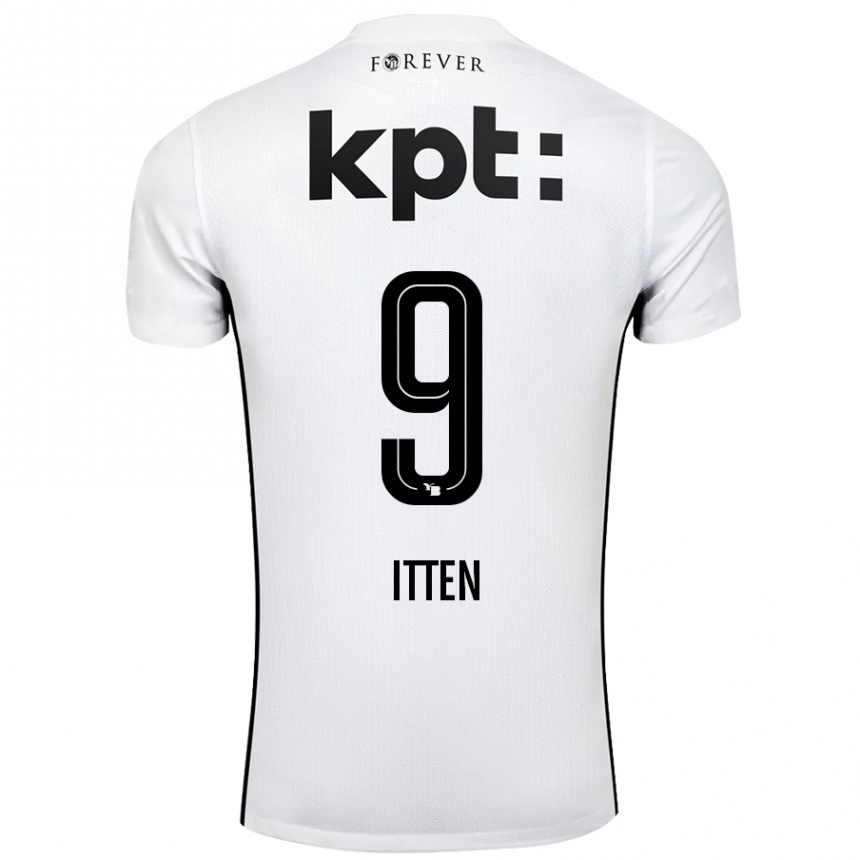 Kids Football Cedric Itten #9 White Black Away Jersey 2024/25 T-Shirt Australia