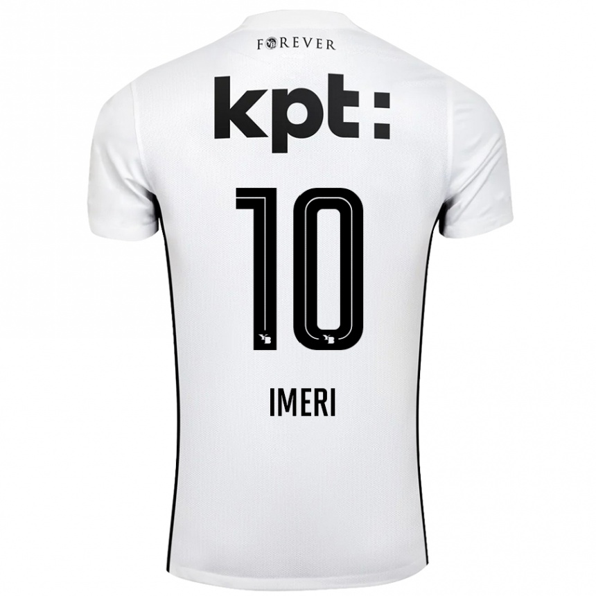 Kids Football Kastriot Imeri #10 White Black Away Jersey 2024/25 T-Shirt Australia