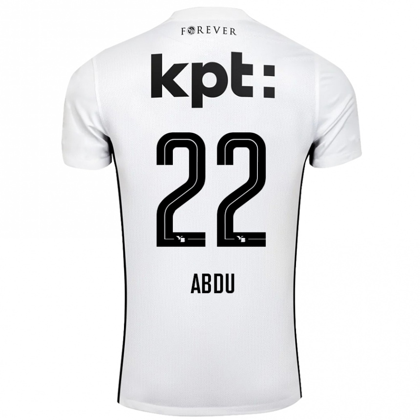 Kids Football Abdu Conté #22 White Black Away Jersey 2024/25 T-Shirt Australia