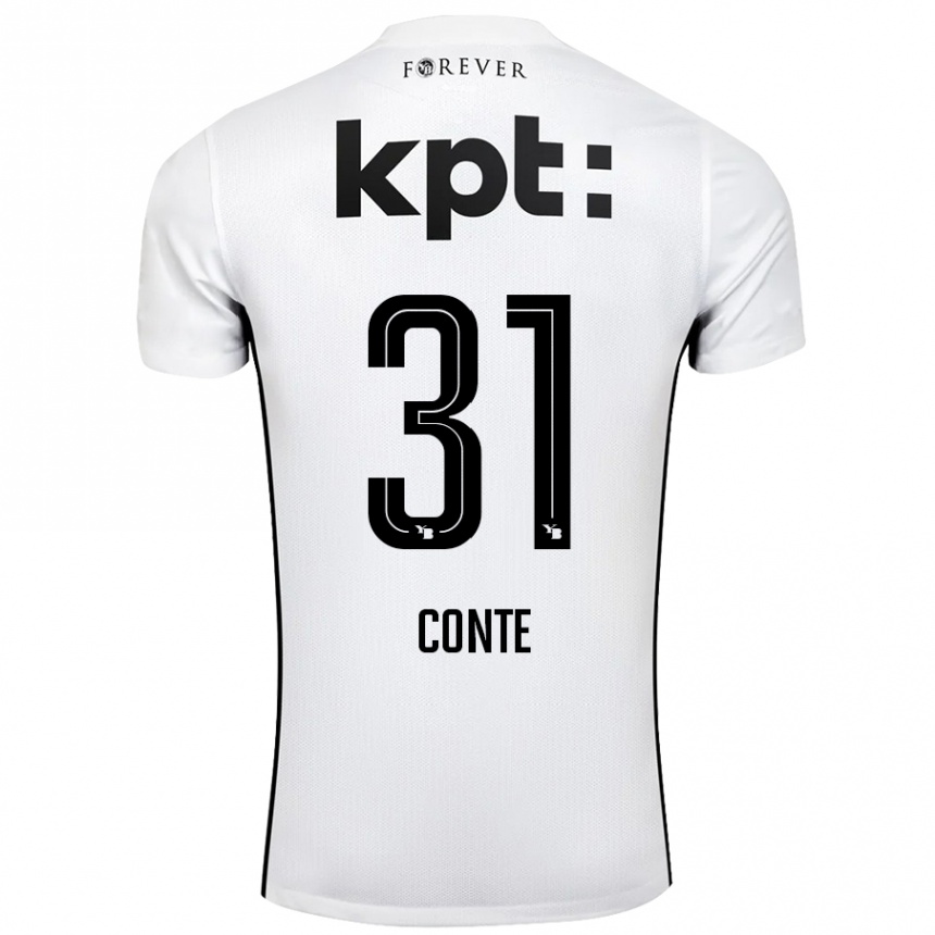 Kids Football Facinet Conte #31 White Black Away Jersey 2024/25 T-Shirt Australia